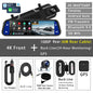 10 Inch 4K Dash Cam Rearview Mirror with GPS and WiFi