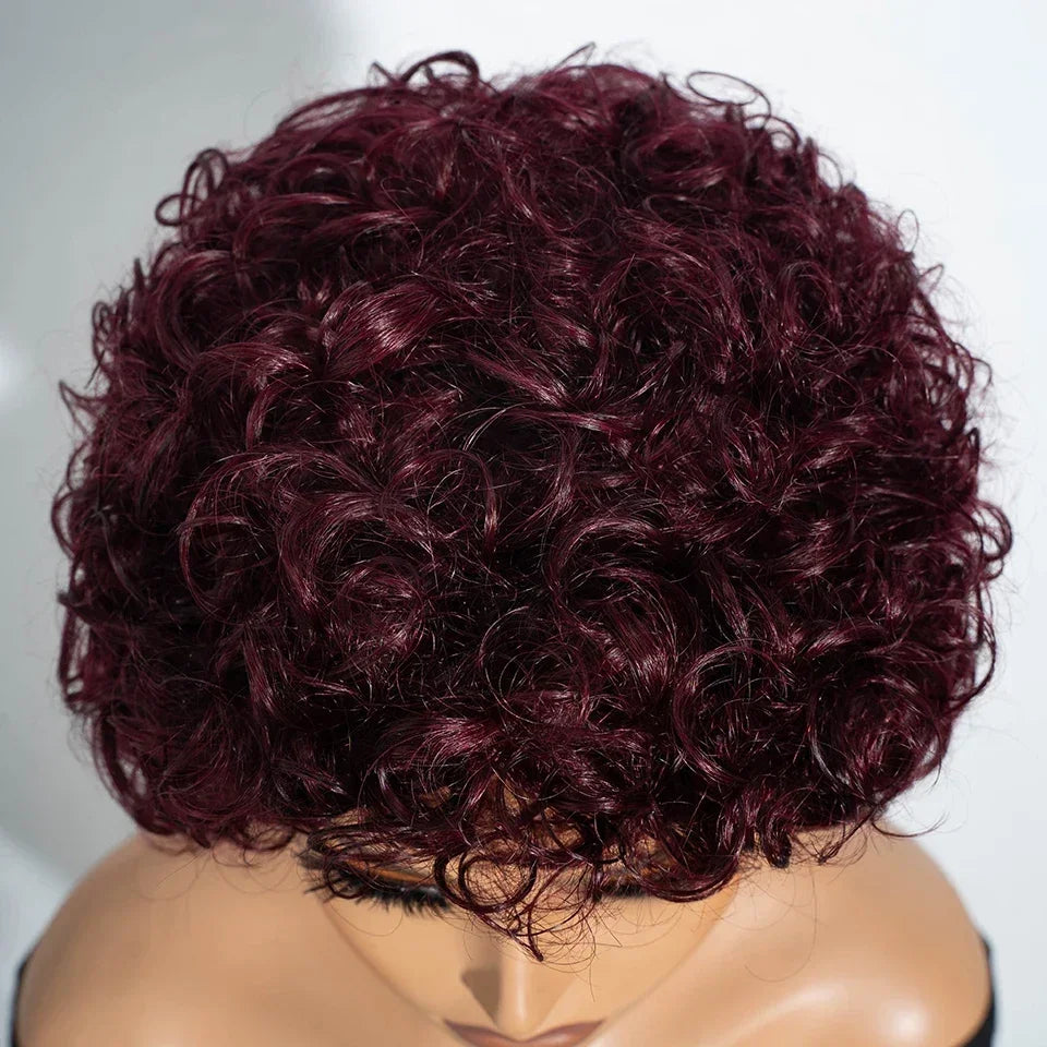 Brazilian Afro Puff Pixie Bob Wig 99J Natural Brown
