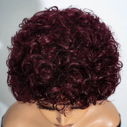 Brazilian Afro Puff Pixie Bob Wig 99J Natural Brown