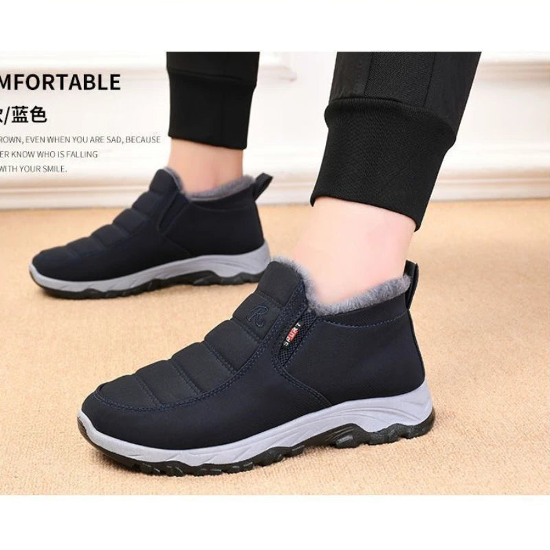 Men's Cotton Casual Ankle Boots for Winter