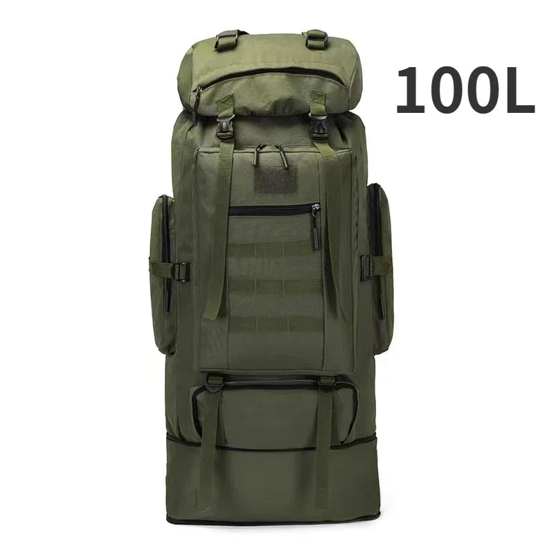80L Tactical Mountaineering Backpack for Hiking Camping