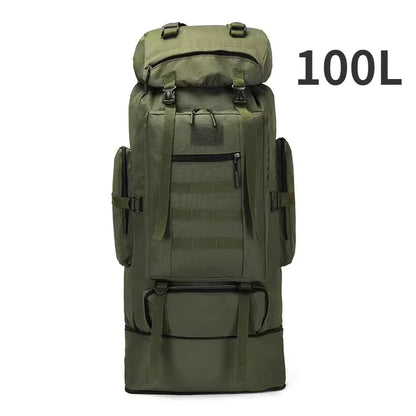 80L Tactical Mountaineering Backpack for Hiking Camping
