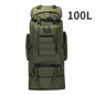 80L Tactical Mountaineering Backpack for Hiking Camping