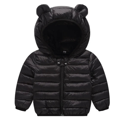 Thick Winter Jacket for Kids Hooded Cotton Outerwear