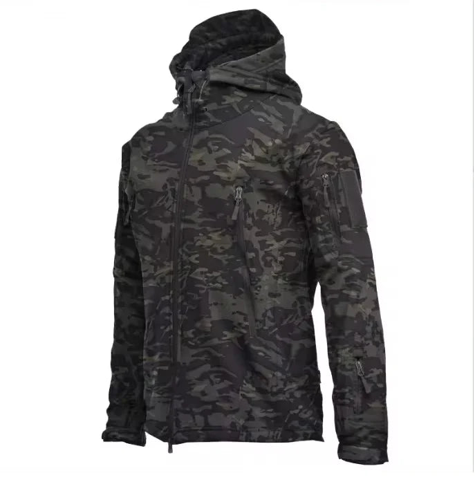 Military Soft Shell Jacket Men Tactical Waterproof