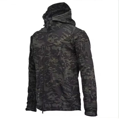 Military Soft Shell Jacket Men Tactical Waterproof