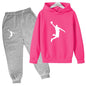 Kids Casual Hoodie and Pants Tracksuit Set