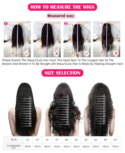 40 Inch Body Wave 13x6 HD Lace Frontal Wig Human Hair