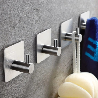 Adhesive Heavy Duty Wall Hook Waterproof Iron