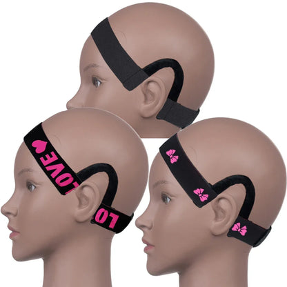 Lace Melt Wig Band with Ear Hanger Black Edge