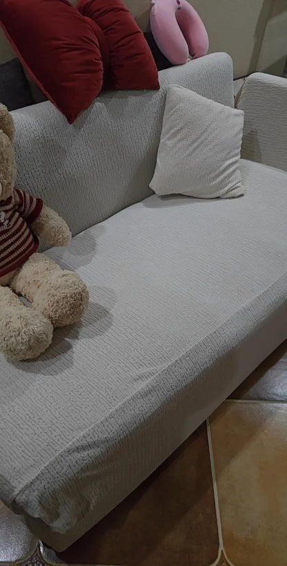 Jacquard Sofa Cover Thick Elastic for L-Shaped Sofa