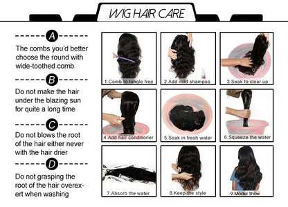 Body Wave Headband Wig Remy Human Hair Natural Black