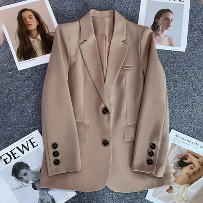 Elegant Long Sleeve Blazer Coat for Women