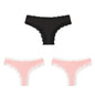 BZEL Women Lace Thong Panties Low-Waist G-String Leopard