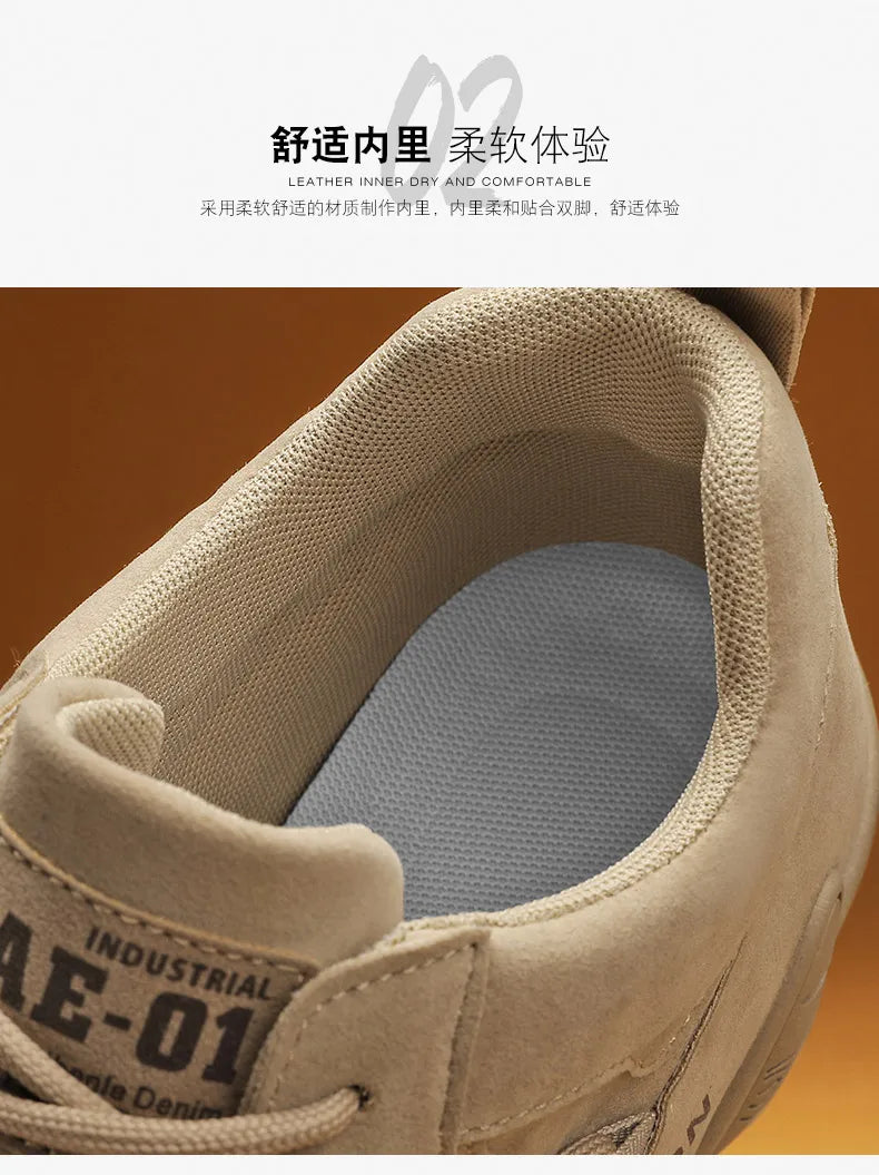 Men's Casual Hiking Shoes with Anti-Slip Comfort