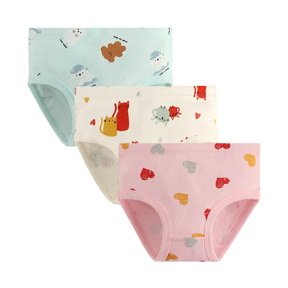 Children's Girls Cotton Unicorn Print Panties