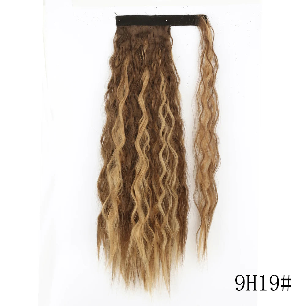 Long Straight Clip-in Ponytail Hair Extension Black