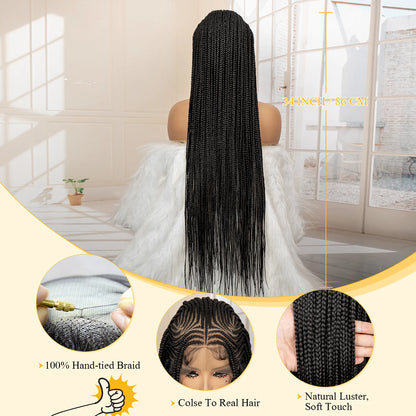 Synthetic Full Lace Cornrow Braided Wig for Black Women