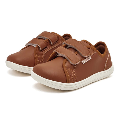 HOBIBEAR Kids Minimalist Sneakers Lightweight Hook Loop Shoes