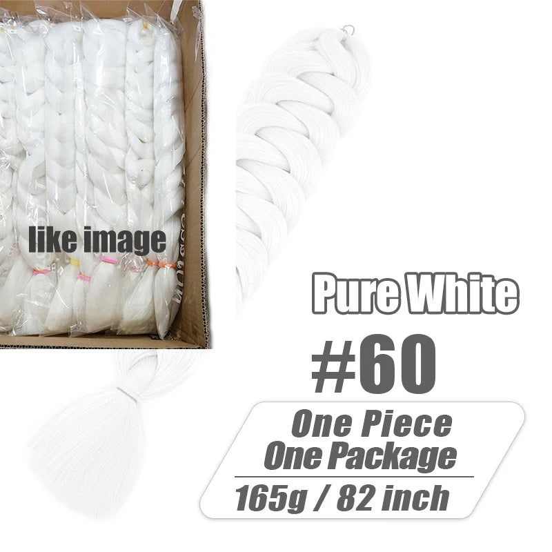 Kanekalon Jumbo Braiding Hair 82 Inch Kinky Straight