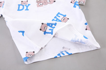 Boys Cartoon Bear T-Shirt and Shorts Set