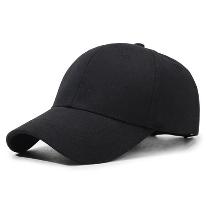 Solid Color Cotton Baseball Cap for Unisex Outdoor Use