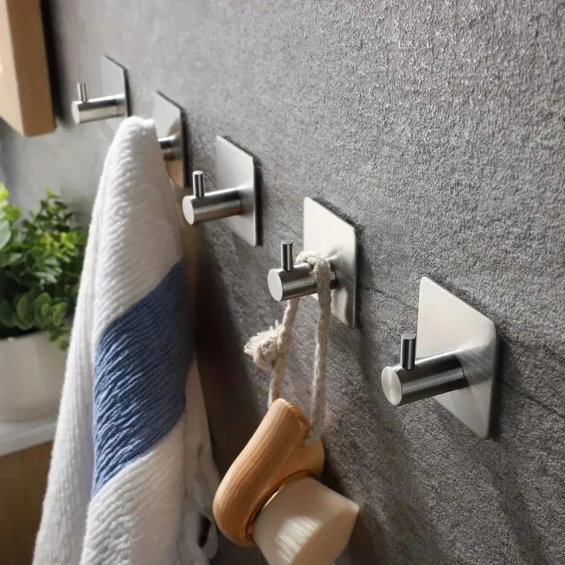 Adhesive Heavy Duty Wall Hook Waterproof Iron