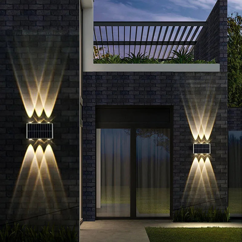 Solar Wall Lamp Waterproof Outdoor Garden Light
