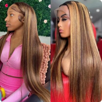 Blonde Ombre Brazilian Human Hair Lace Front Wig