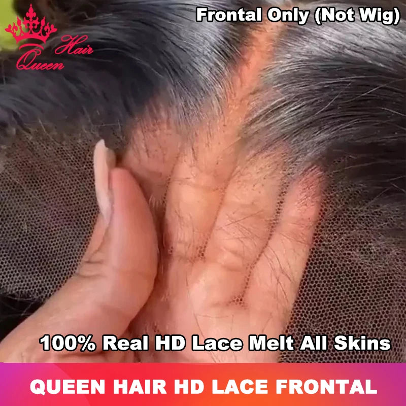 Queen Hair HD Frontal Lace Closure Raw Human Hair