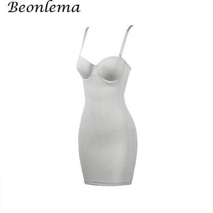 Backless Bodycon Mini Dress with Skinny Straps in Black