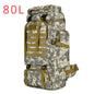 80L Tactical Mountaineering Backpack for Hiking Camping