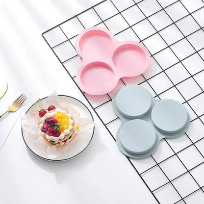 Silicone Air Fryer Egg Mold 3 Cavity Non-Stick
