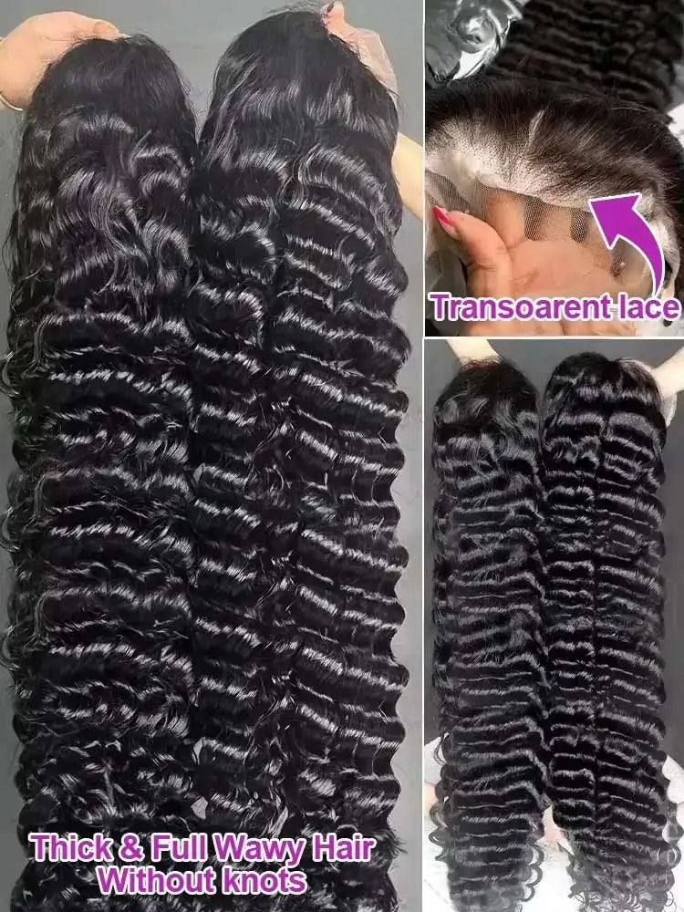 40 Inch Loose Deep Wave Lace Front Human Hair Wig