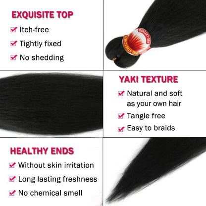 26 Inch Pre Stretched Blonde Ombre Braiding Hair