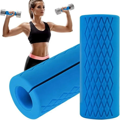 Grip Fat Barbell Handle Silicone Non-Slip Pad