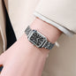 Gold Plated Ladies Quartz Watch Stainless Steel Band
