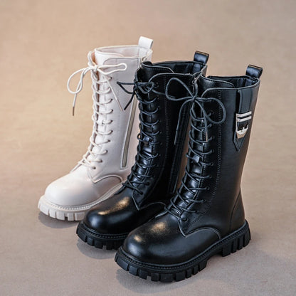 Elegant Zipper Baby Girl Casual Fashion Boots