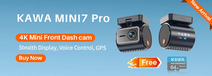 KAWA D5 2K Dash Camera with WiFi and Voice Control