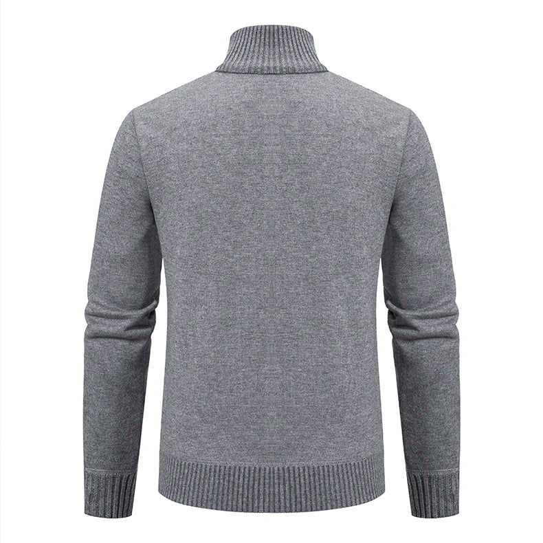 Men's Casual Knitted Sweater Coat in Cashmere Blend