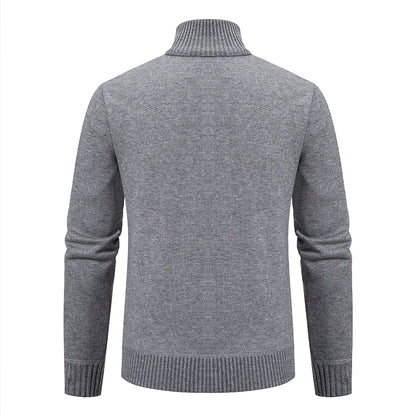 Men's Casual Knitted Sweater Coat in Cashmere Blend
