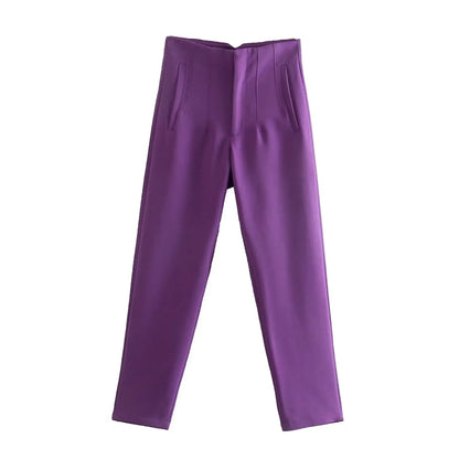 Koekop High Waist Pencil Trousers for Women