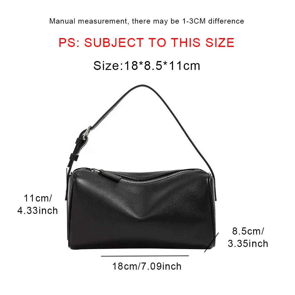 Soft Cowhide Mini Crossbody Bag with Split Leather