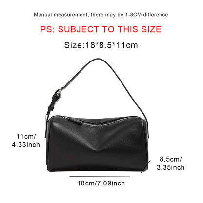 Soft Cowhide Mini Crossbody Bag with Split Leather