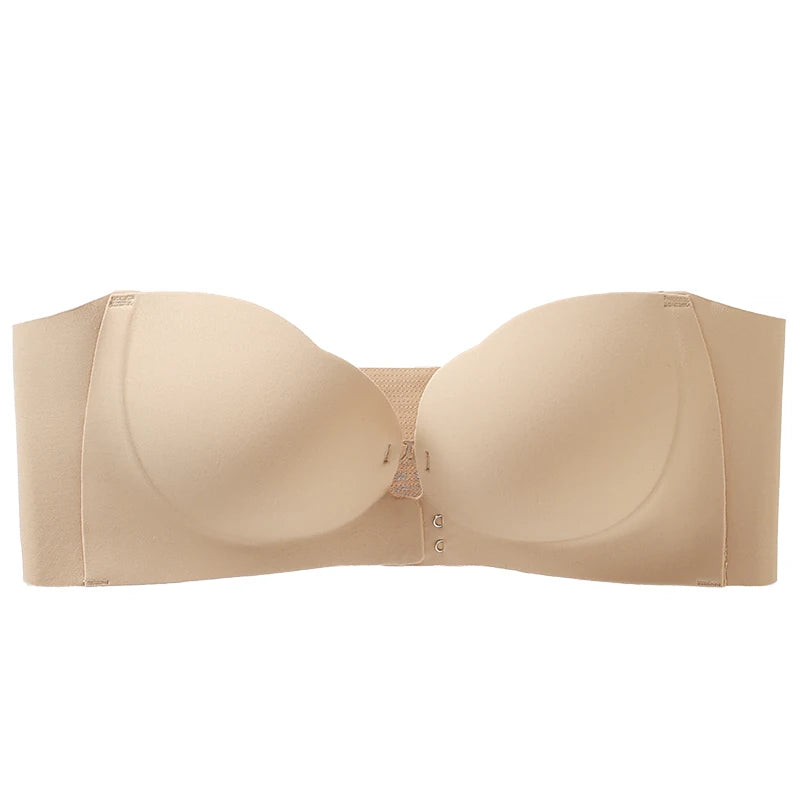 Wireless Strapless Pushup Bra 3D Molded Petal Design
