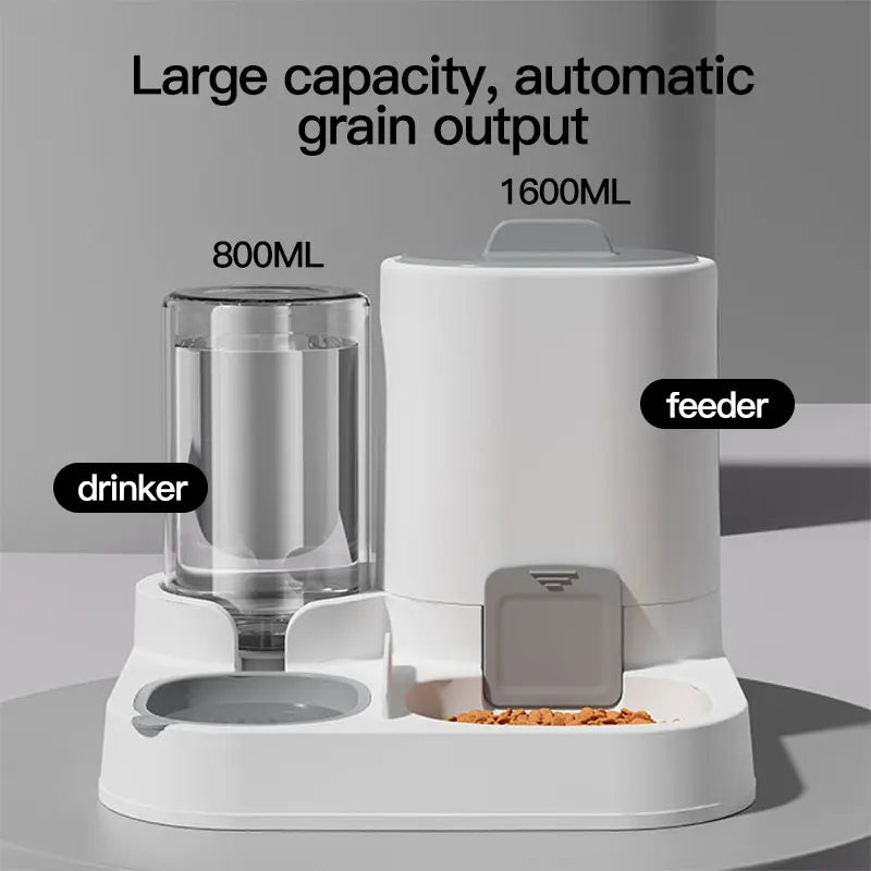 Automatic Cat Water Dispenser & Feeder