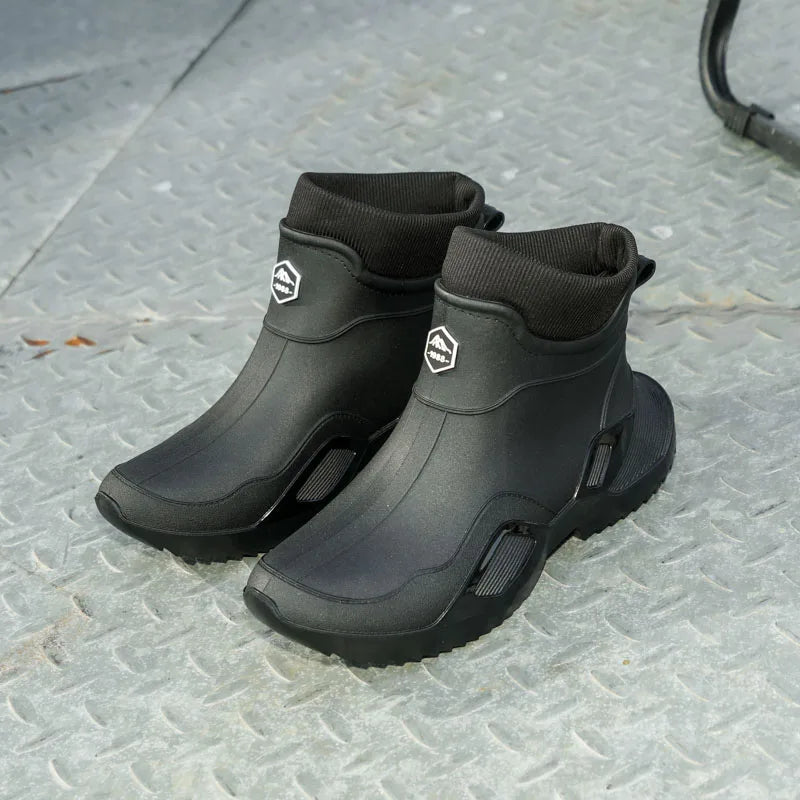 Men's Waterproof Fleece-Lined Rain Boots