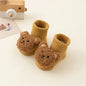 Cute Cartoon Bear Baby Socks Cotton Anti Slip Warm