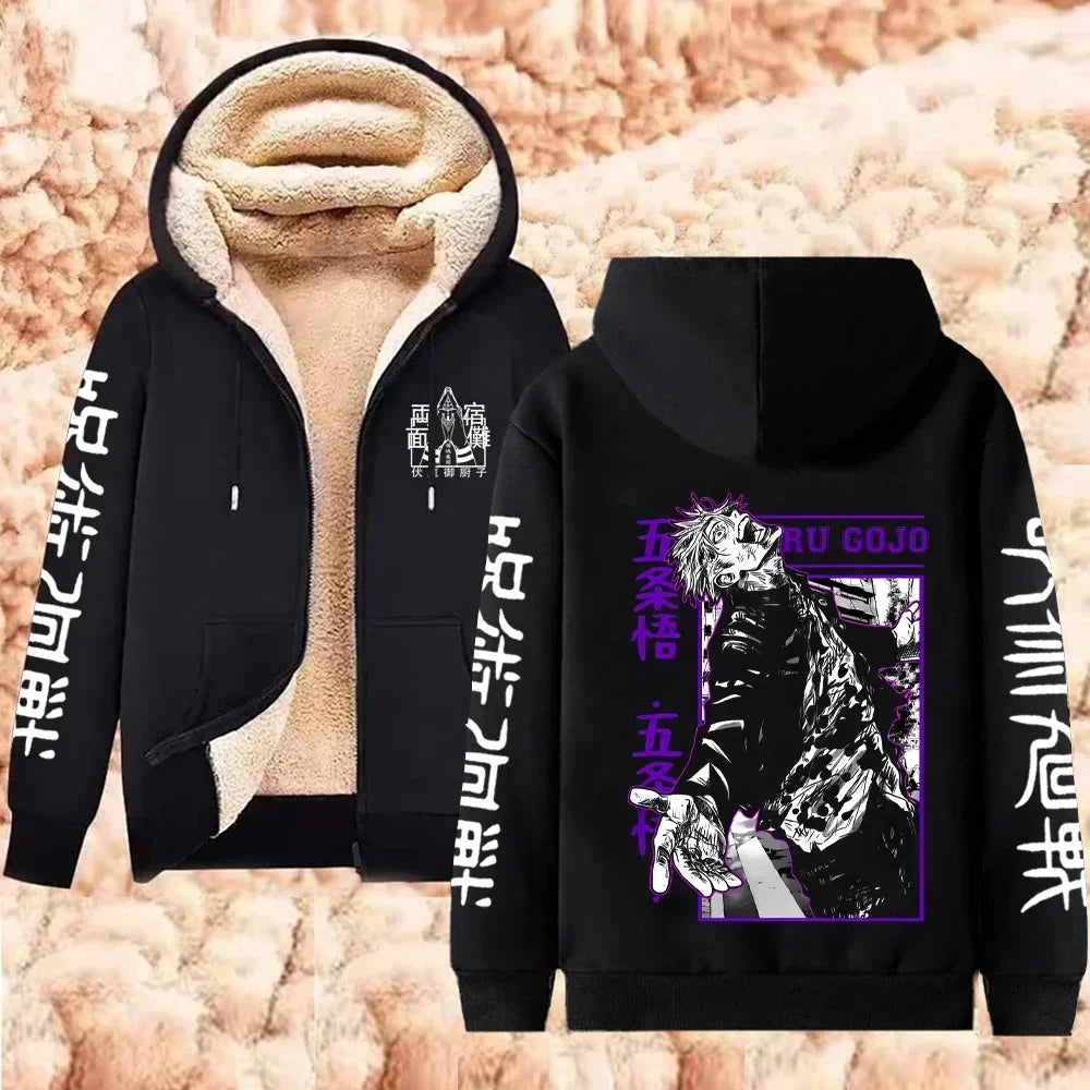 Jujutsu Kaisen Gojo Satoru Zipper Jacket Casual Hoodie
