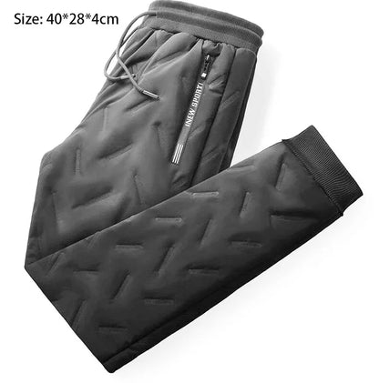Warm Plush Sports Pants for Women with Drawstring